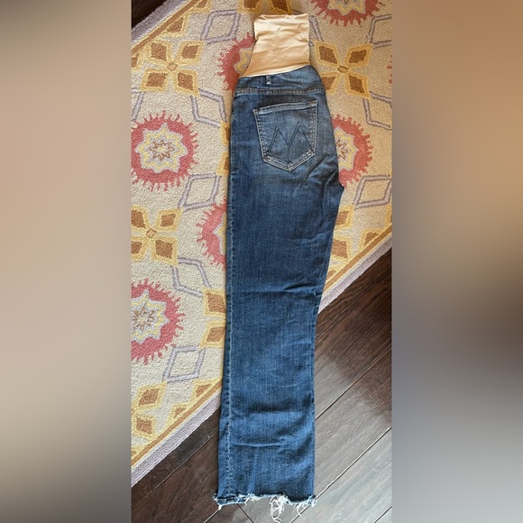 MOTHER denim Maternity jeans • The Hustler Ankle Chew • Sz 27 - Picture 1 of 6